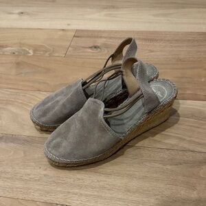 Toni Pons Women's Tan Espadrille Wedge Sandals size 36